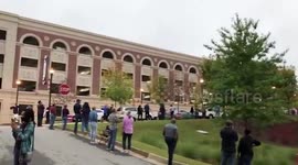 US: Voters Lined Up As Early Voting Starts In Georgia 4
