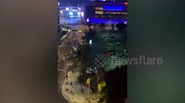 Wild scenes as Lakers fans party for teams' historic 17th championship outside Staples Center