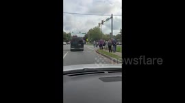US: Voters Lined Up As Early Voting Starts In Georgia 6
