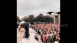 Spreading the word: Maskless thousands jam pack in Tennessee with no COVID precautions for Christian concert