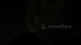 Strange Black Line In The Sky