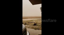 US: Strong Wind Causes Massive Dust Storm In Western Kansas