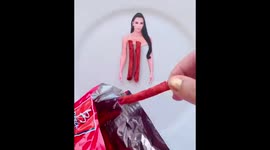 TikToker creates tiny outfit for Kim Kardashian using spicy chips from her kitchen