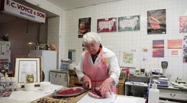 Britain's oldest working butcher who worked through the pandemic