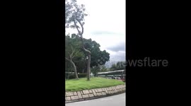 Hong Kong: Tropical Storm Nangka Brings Strong Winds
