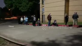 US: Voters Lined Up For First Day Of Early Voting In Texas