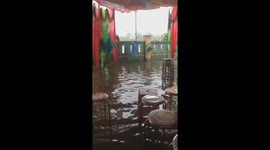 Vietnamese couple have wedding ceremony in deep floodwater