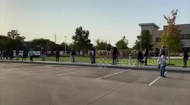 Long lines plague early voting in Texas