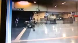 Caught on CCTV: Alert CISF officer saves a man's life by providing him CPR inside a metro station in Delhi