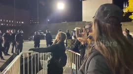 Black Lives Matter protesters confront police in Rochester, New York
