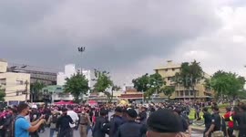Clashes Between Thai Protesters And Royal Supporters In Bangkok