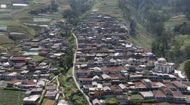 Drone Video Shows a Very Beautiful Village in Magelang Regency