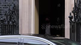Boris Johnson leaves Downing Street For Prime Minister's Questions in Commons