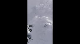 skier is faster than an avalanche