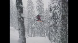 Skier pillow jump