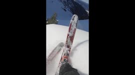 skier crash