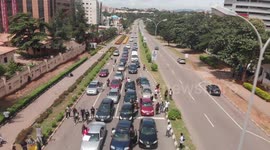 Shooting the entire protest in Nigeria from a drone