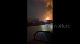 US: Massive Fire Engulfs Under-Construction Apartment Complex In Katy, TX