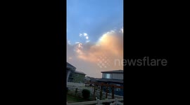 US: Smoky Morning In Larimer County, Colorado After Cameron Peak Fire Flared Up Overnight