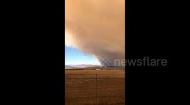 US: Smoky Morning In Larimer County, Colorado After Cameron Peak Fire Flared Up Overnight 2
