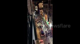 UK: People Party In Central Liverpool After 10pm Curfew