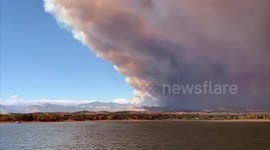 US: Smoky Morning In Larimer County, Colorado After Cameron Peak Fire Flared Up Overnight 5