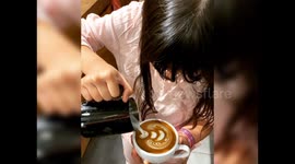 This 9-year-old from Vietnam is an expert when it comes to latte art