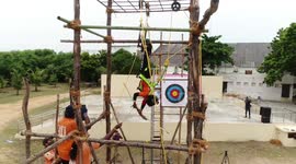 5-year-old Indian archer destined for record books after firing 111 arrows in 13 minutes while upside down