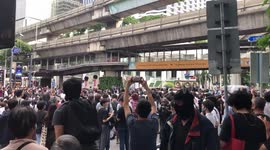 Thai protesters defy warnings and gather for third day in Bangkok