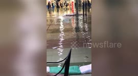 Shopping Mall Flooded By Tropical Storm Ofel In The Philippines