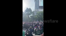 Thailand: Anti-Gov’t Protesters And Police Standoff At Ratchaprasong Intersection In Bangkok