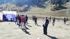First blast for the construction of Asia longest Zojila Tunnel in Northern India.