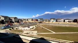 US: Time-Lapse Footage Of Cameron Peak Fire In Colorado