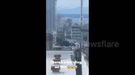 Suspect arrested after allegedly setting fire to Seattle Police car with cops inside