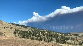 Timelapse footage of Cameron Peak Fire