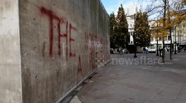 Anti Lockdown Graffiti Manchester