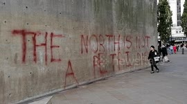 Anti Lockdown Graffiti Manchester