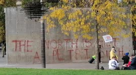 Anti Lockdown Graffiti manchester