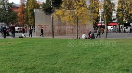 Anti Lockdown Graffiti manchester