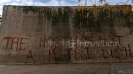 Anti Lockdown graffiti Protest manvhester