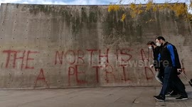 Anti Lockdown graffiti manchester