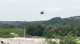 Labourers stranded in flash floods airlifted to safety in southern India