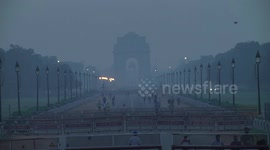 Delhi shrouded by haze as air quality hits 'very poor' for the first time this season