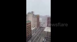 US: October Fall Storm Moves Into Central Minnesota With Snow 2