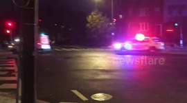 Washington D.C Metro police chase stolen mail truck