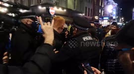 Man Arrested In Soho As A Late Night Protest Occurs Before The Tier 2 Lockdown
