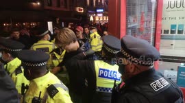 Arrests made as revellers meet for final drink in Soho before restrictions