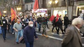 Manifestacion contra la privatizacion de la sanidad publica en Madrid