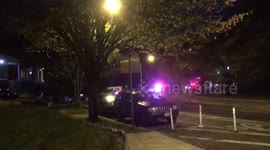 Police chase stolen mail truck through streets of Washington DC (Alternate Angle)
