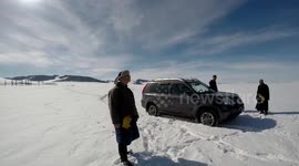 Mongolia northern route 2020 winter covid19 tour in empty country